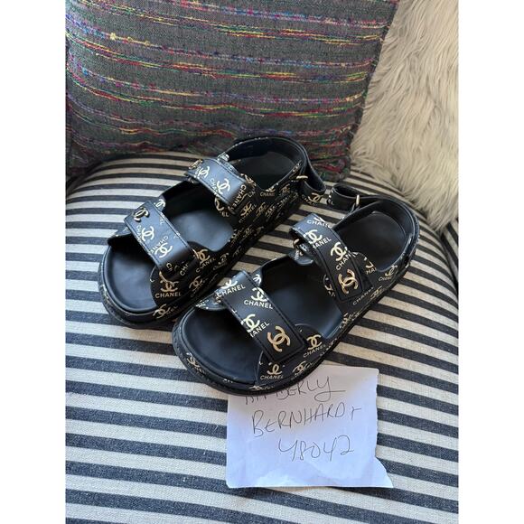 Chanel Dad Sandals 37 - Picture 1 of 14